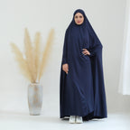 Elegant Solid Color Cape Jilbab