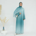 Gradient Color Star Abaya