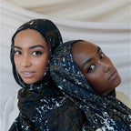 Tie-Dye Printed Satin Polyester Hijab