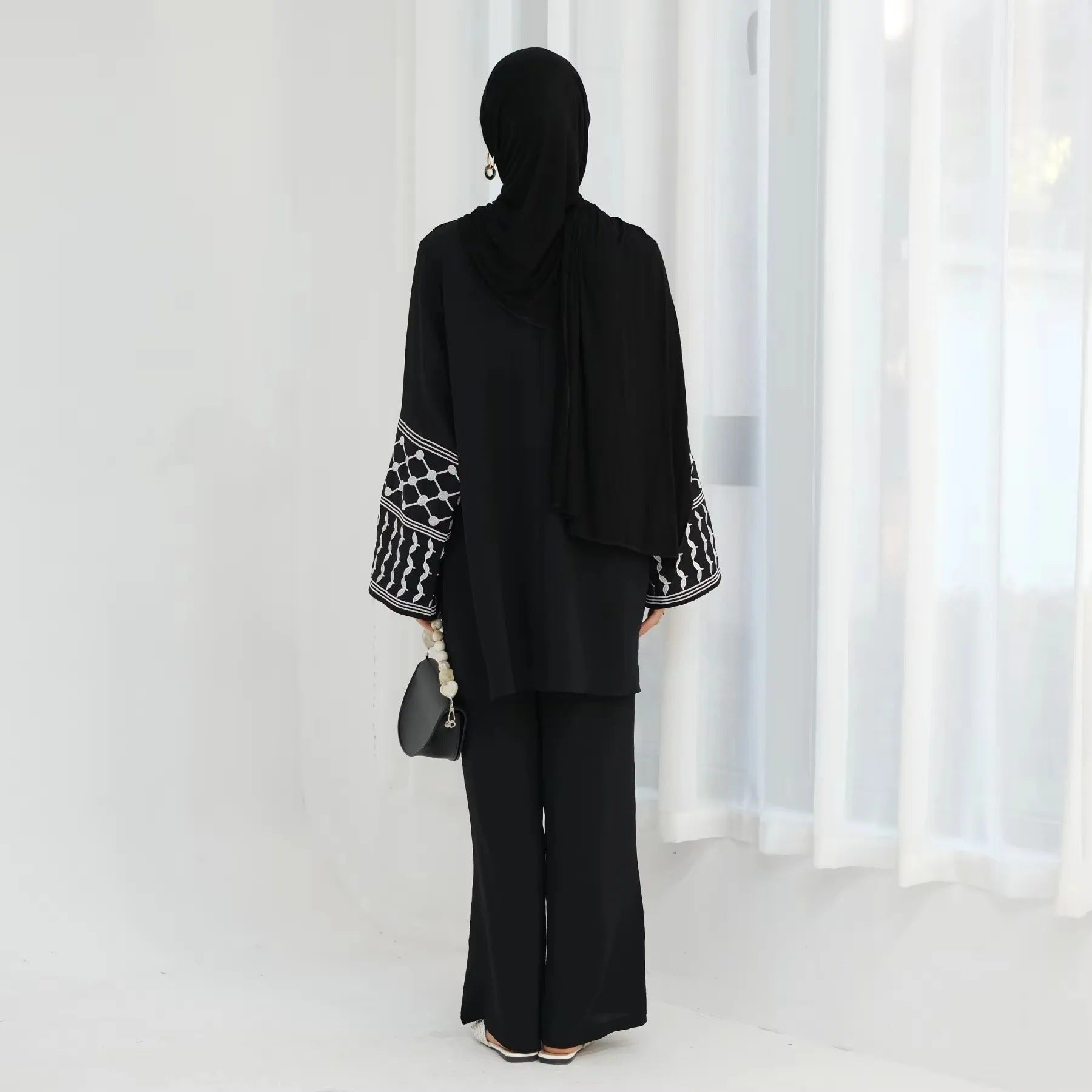 2 Pcs Ramadan Eid Djellaba Suits Abaya