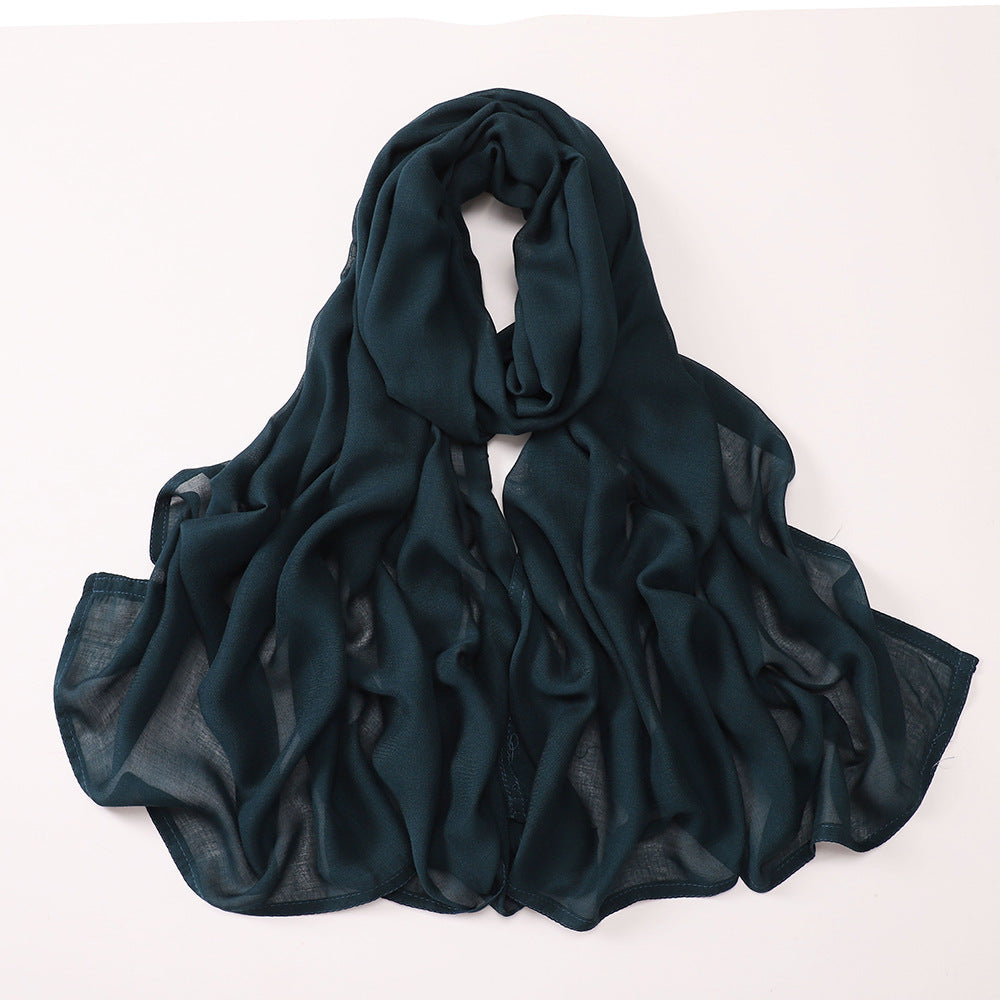 حجاب مودال ناعم ورفيع ذو حافة عريضة