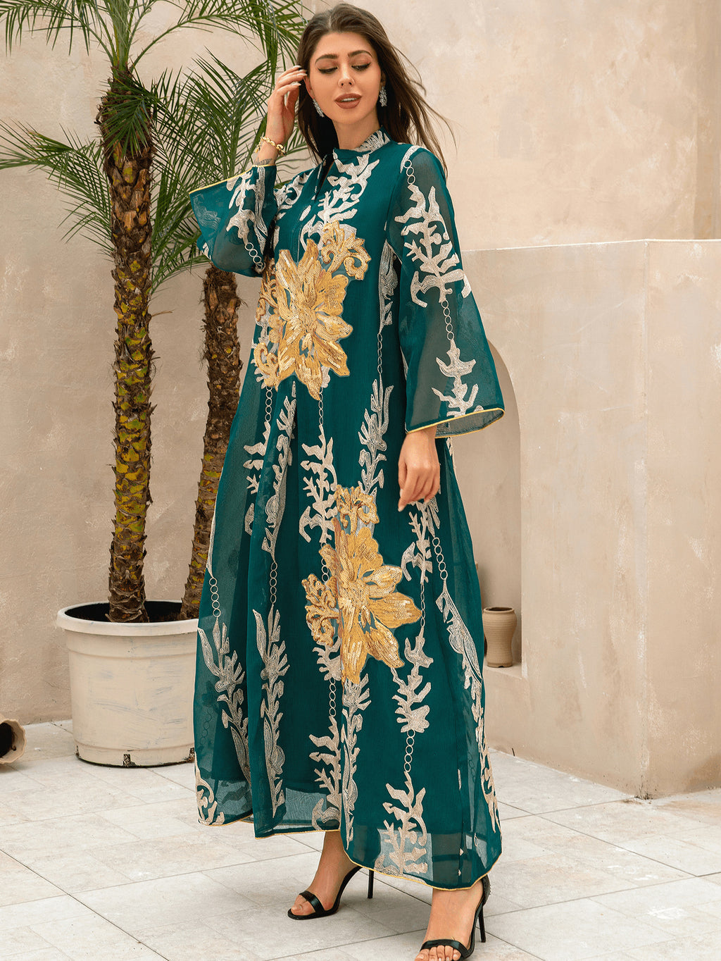 Long Sleeve Loose Kaftan