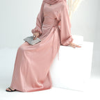 Satin Dress for Women with Hijab