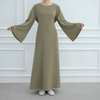 Abaya Maxi Dress with Adjustable Belt