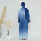 Gradient Color Star Abaya
