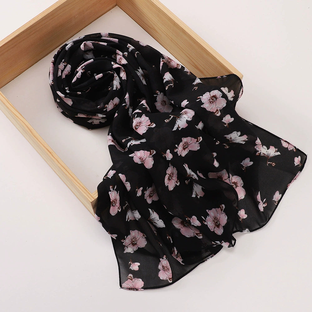 Rose Flower Printed Hijab