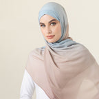 Gradient Color Chiffon Hijab
