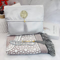 Ramadan Portable Prayer Rug with Fabric Bag - E Grey