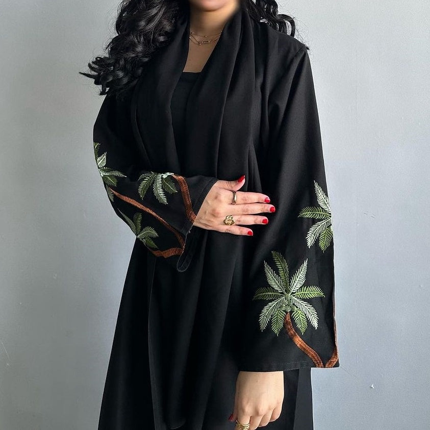 Embroidered Black Abayas