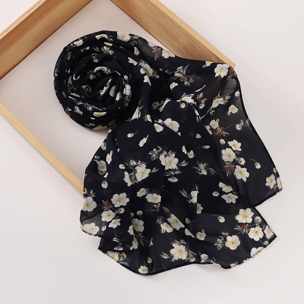 Rose Flower Printed Hijab
