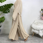 Dot Abaya, Top and Pants 3 Piece Set