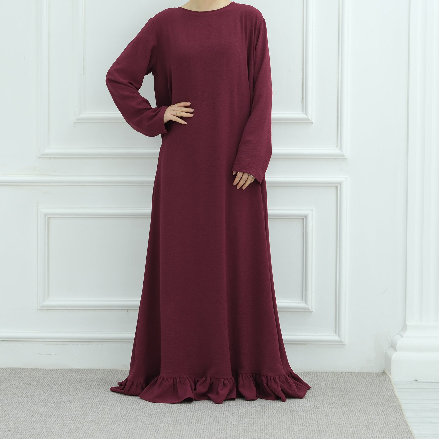 Solid Color Jilbab Abaya Niqab