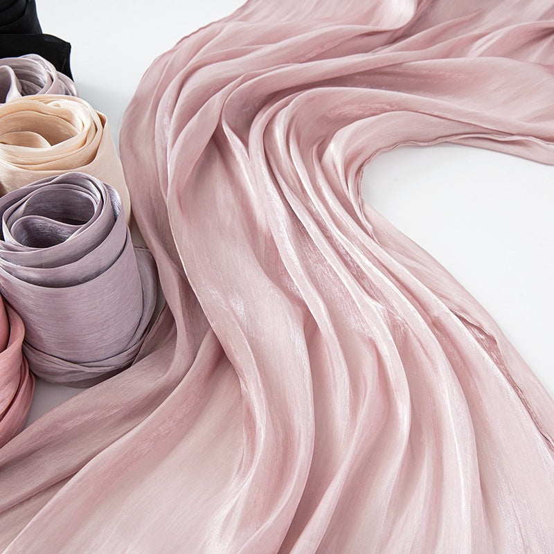 Solid Color Lightweight Hijab Scarf