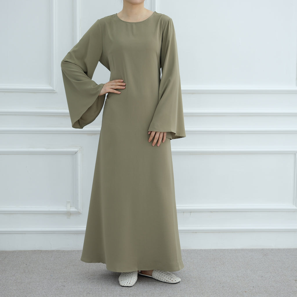 Abaya Maxi Dress with Adjustable Belt