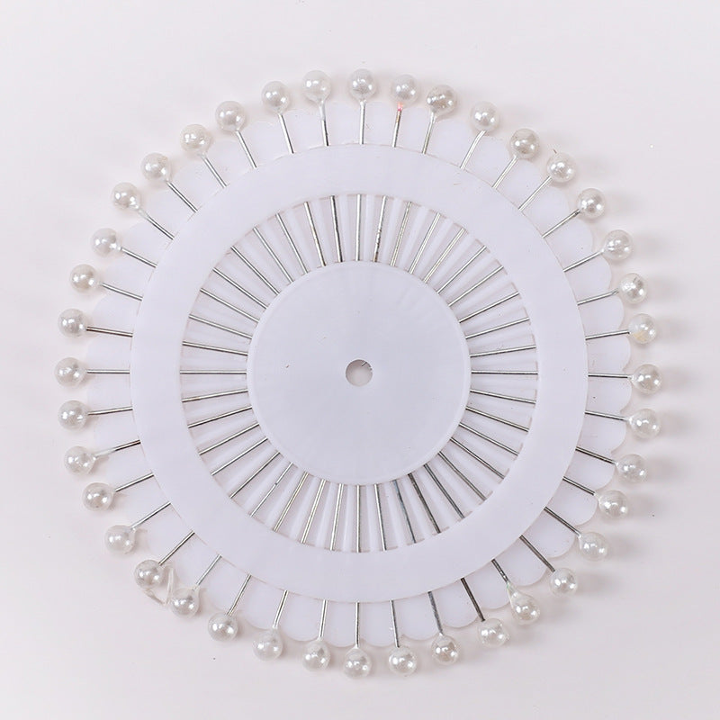 دبابيس مستقيمة - بيضاء