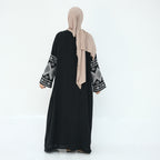 Women Embroidery Kimono Ramadan Abaya