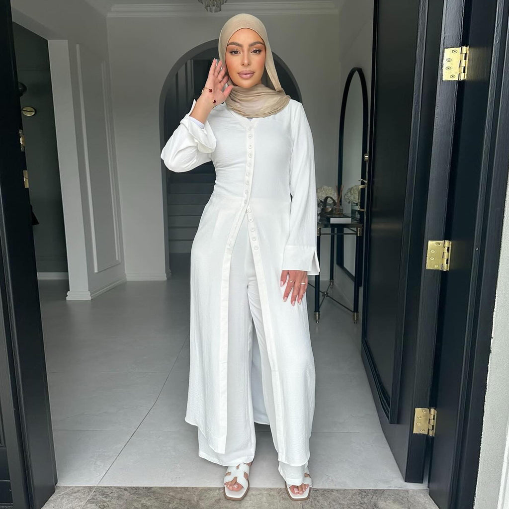 Long Robes Abaya and Pants Set