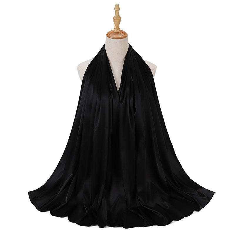 حجاب عصري بلون واحد 