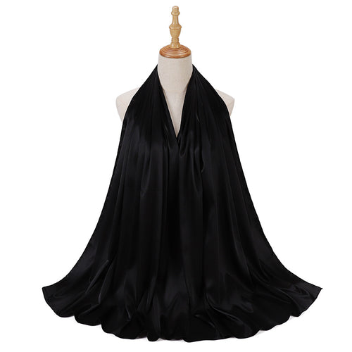 حجاب عصري بلون واحد 