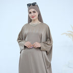 Luxury Rhinestone Embellished Abaya Dress