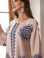 Elegant Pink Kaftan