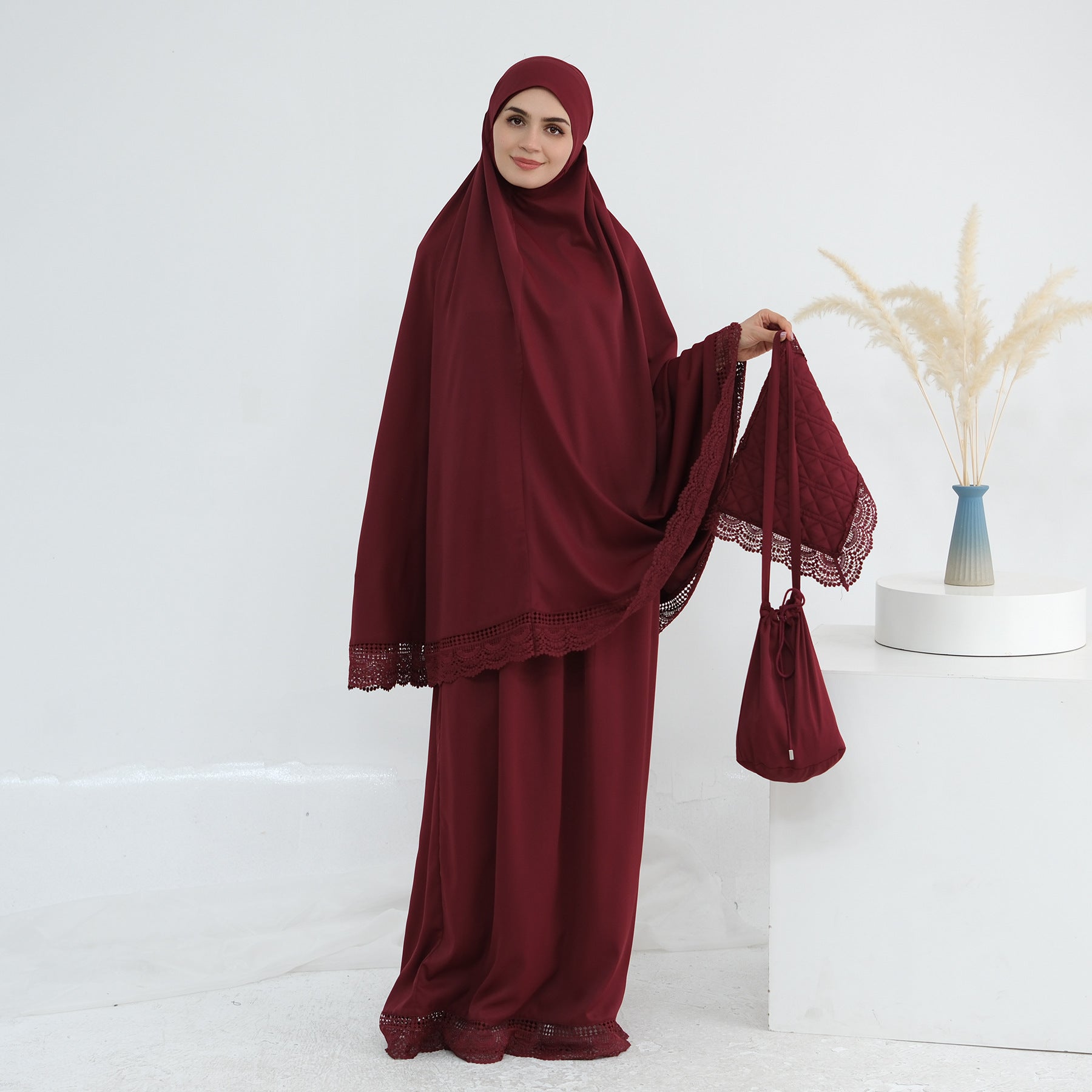 4 Pcs Prayer Abaya Set