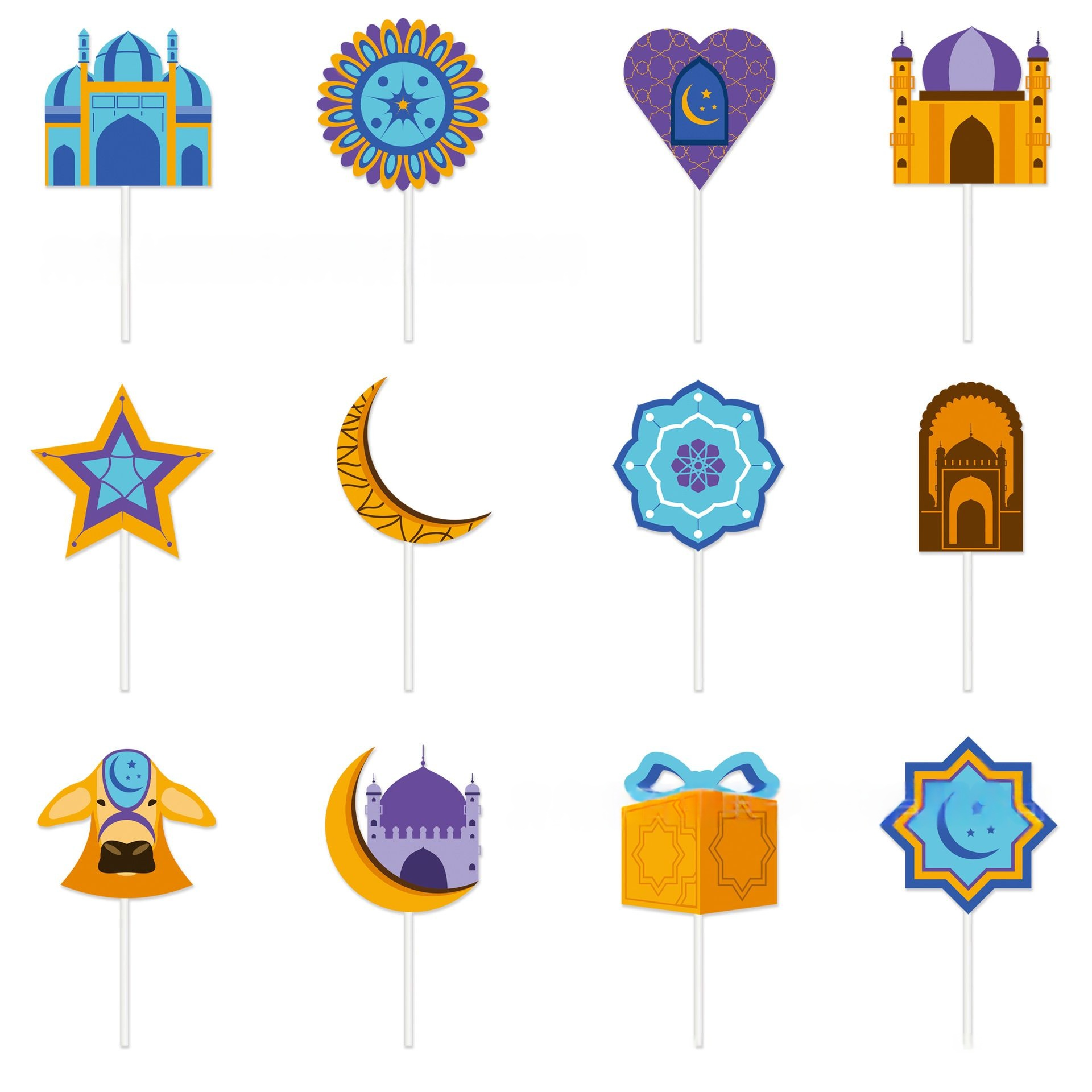 Cake Mini Flag Ramadan Decoration