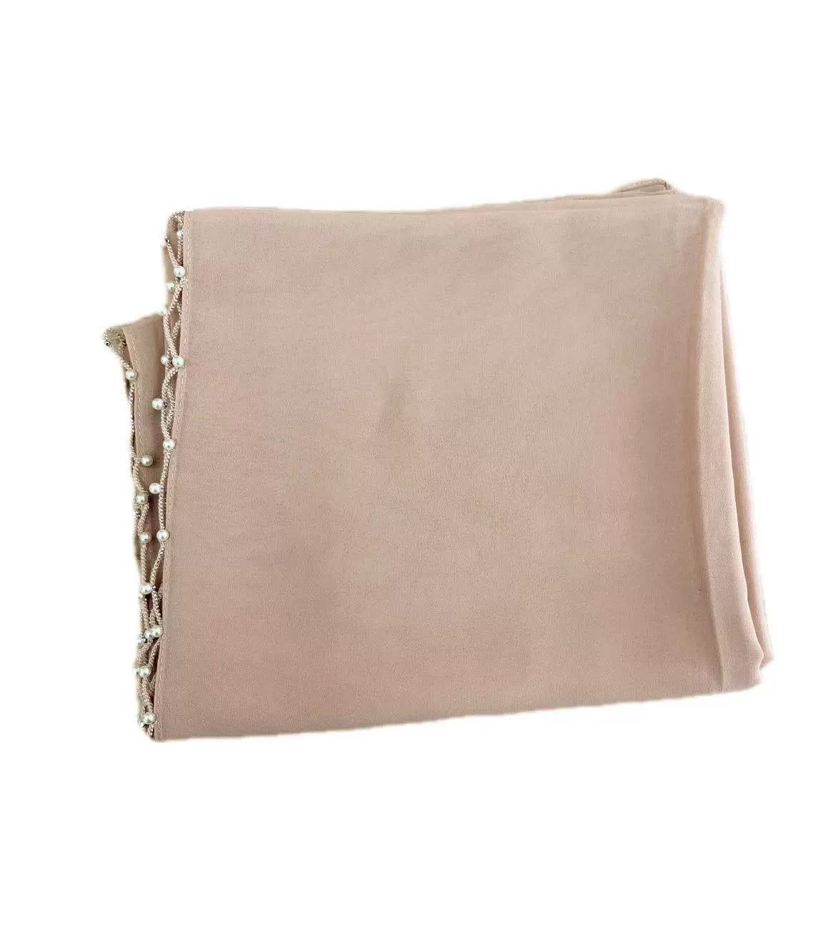 Solid Color Wave Edge Hijab