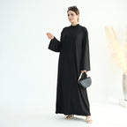 Knit Ribbed Maxi Dress Abaya