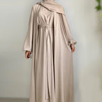 Robe Cardigan Abaya With Hijab