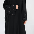 Beaded Bow Cardigan Abaya