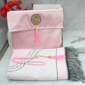Ramadan Portable Prayer Rug with Fabric Bag - E Pink