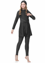 Lace Up 3PCS Swimwear Burkini