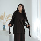 2 Pcs Set Knit Skirt Suit With Hooded