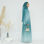 Gradient Color Star Abaya