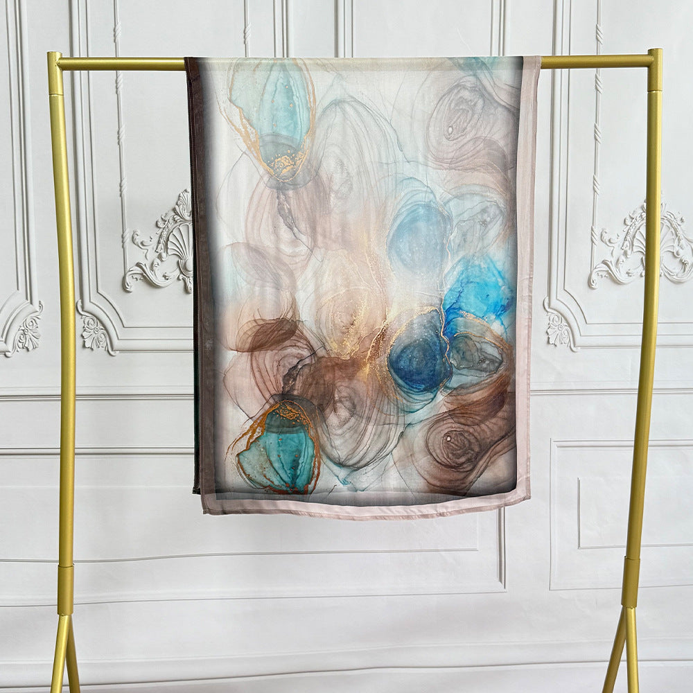 Watercolor Printed Hijab