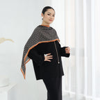 Autumn and Winter Thickened Knitted Abaya Set