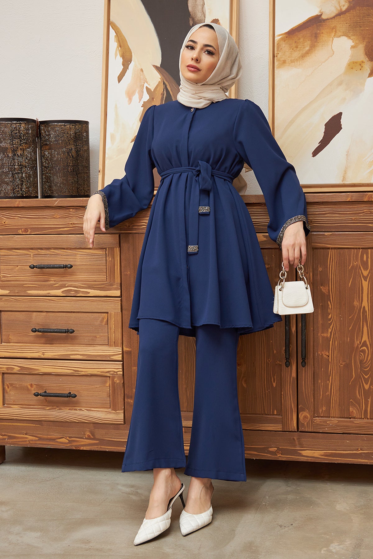 Hot Loose Top Flared Pants 2-piece Set