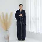 Exquisite Beaded Embroidered Cardigan Abaya
