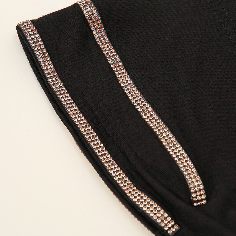 Double Row Rhinestone Strap Hijab