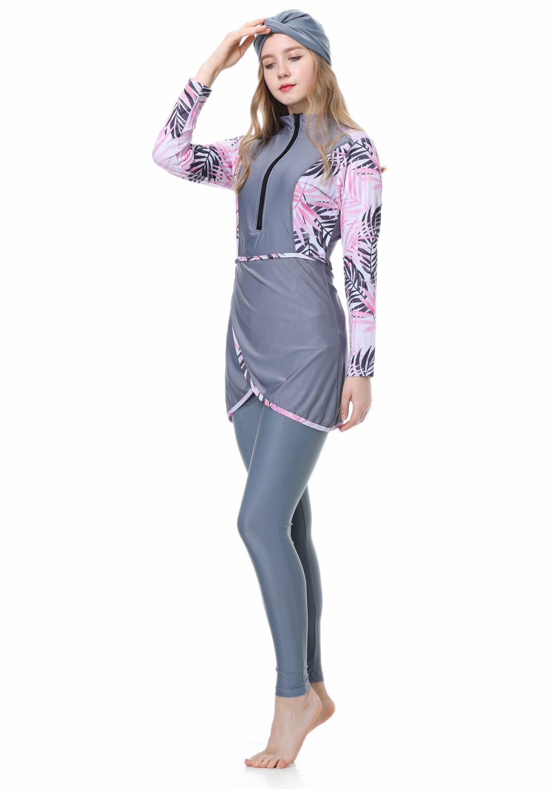 Colored Printing Colorful 3PCS Swimwear Burkini