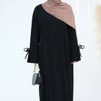 Bow Sleeve Modest Abaya Dress