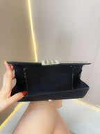 حقيبة يد مسائية لامعة مرصعة بأحجار الراين 