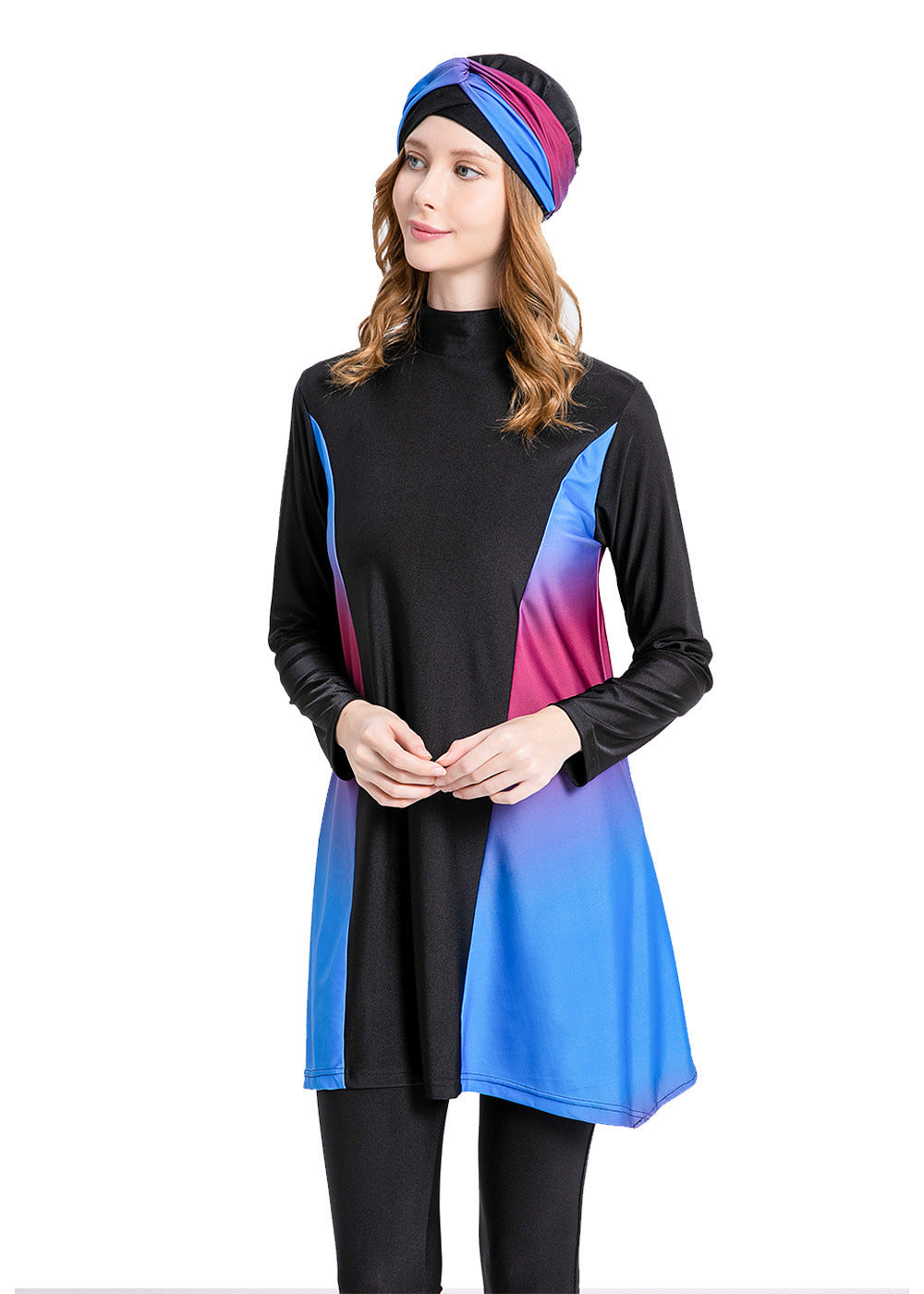 Colorful 3PCS Swimwear Burkini
