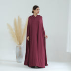 Elegant Solid Color Cape Jilbab