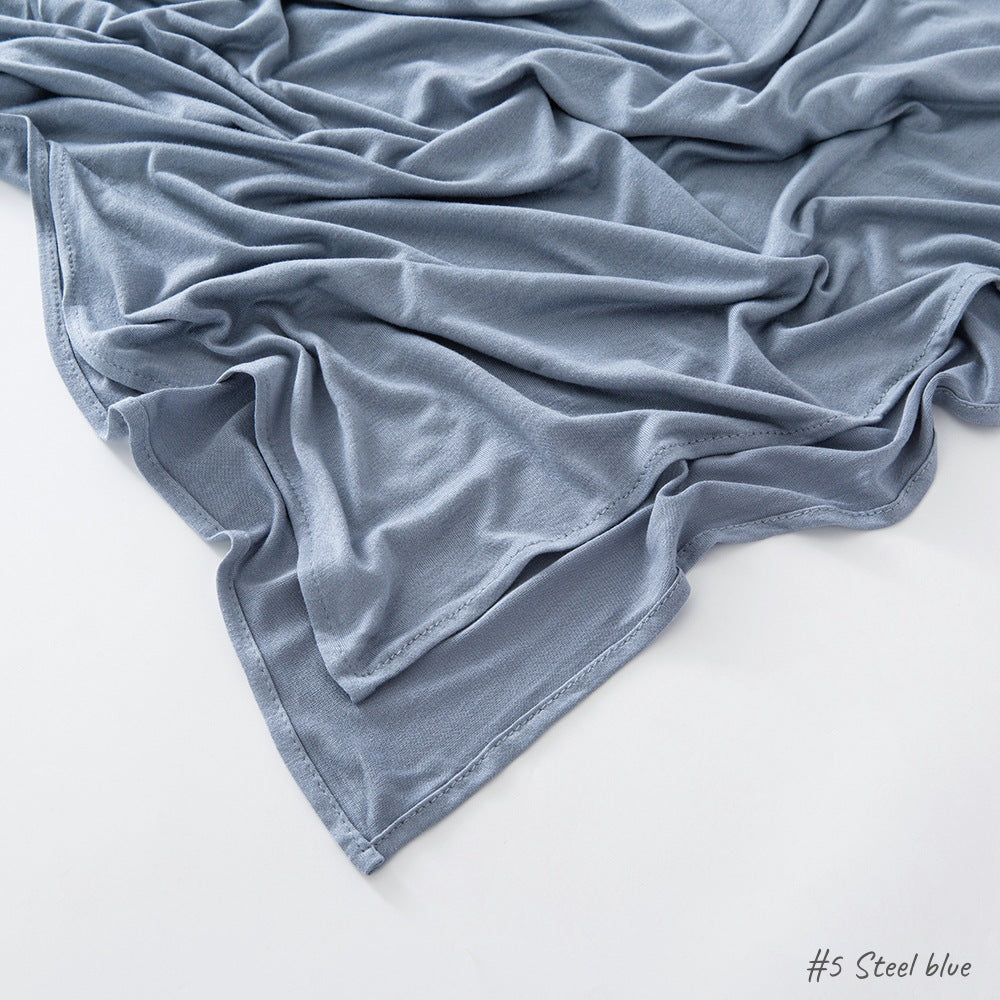 حجاب من القطن والحرير المجعد