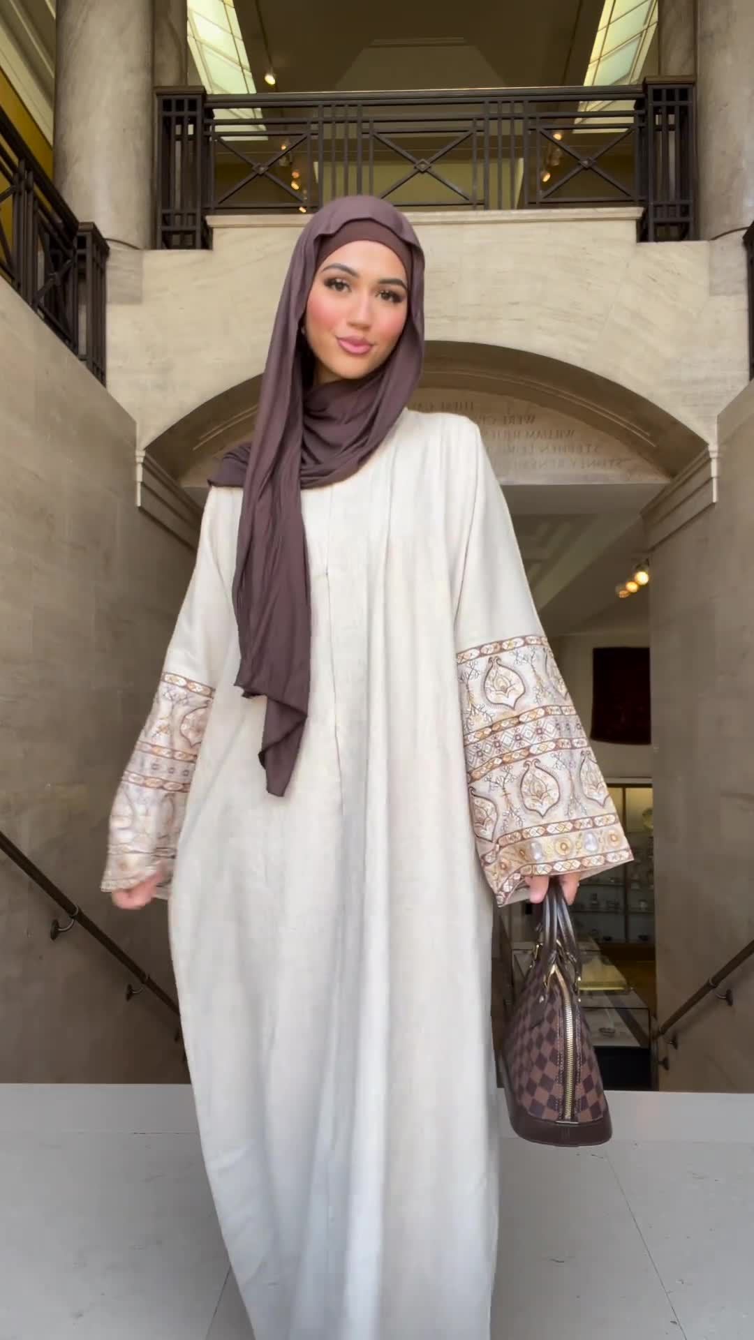 Bohemian Bubble Sleeves Abaya