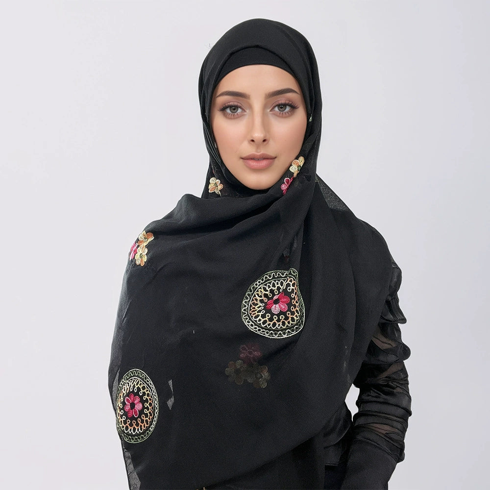 Bohemian Embroidered Hijab