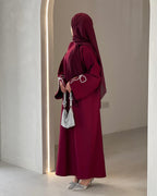 Luxurious Sequin Bow Abaya Dress