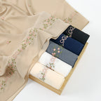 Simple Embroidered Long Hijab for Women